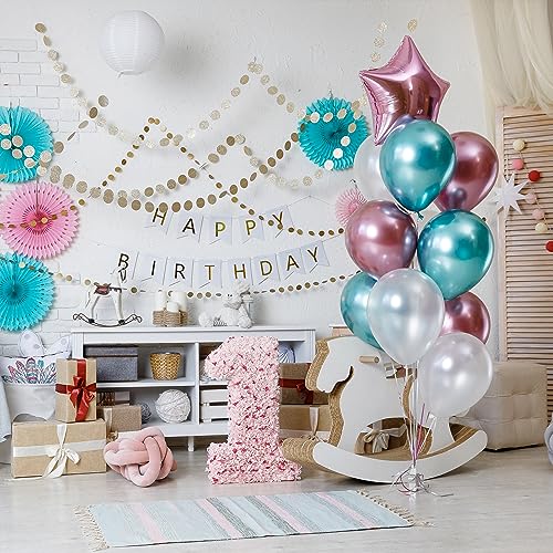 Mr. Pen- Metallic Balloons, 12 Inch, 54 Pack, 9 Colors, Balloons for Birthday Party - Image 3