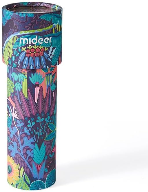 Mideer Kids Kaleidoscope, Classic Old Prism Toys, Educational Learning, Colorful Patterns, Rotating Paper Vintage Board, Toddler Binoculars, Birthday Return Gifts for Boys Girls 3+ (Into The Forest)