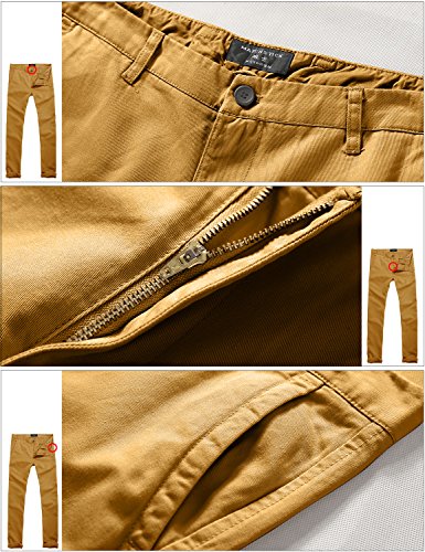 Image of Match Mens Regular-Fit Casual Flat Front Chino Pants