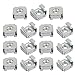 sourcingmap 15pcs écrou cage M8 acier au carbone zingué ton argent pour serveur étagère armoire