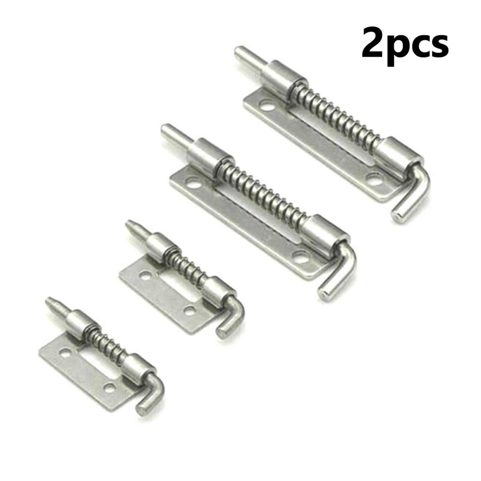 Pasador de pestillo con Resorte, 2 uds., Cerradura Puerta Garaje, Pernos Acero Inoxidable, Hardware