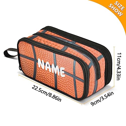 Image of Personalized Basketball Large Capacity Pencil Case Pencil Pouch Pen Box