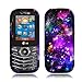 NextKin LG Cosmos 3 VN251S Cosmos 2 VN251 Hard Plastic Front And Back Protector Snap On Cover Case - Purple Marvel Nebula Galaxy