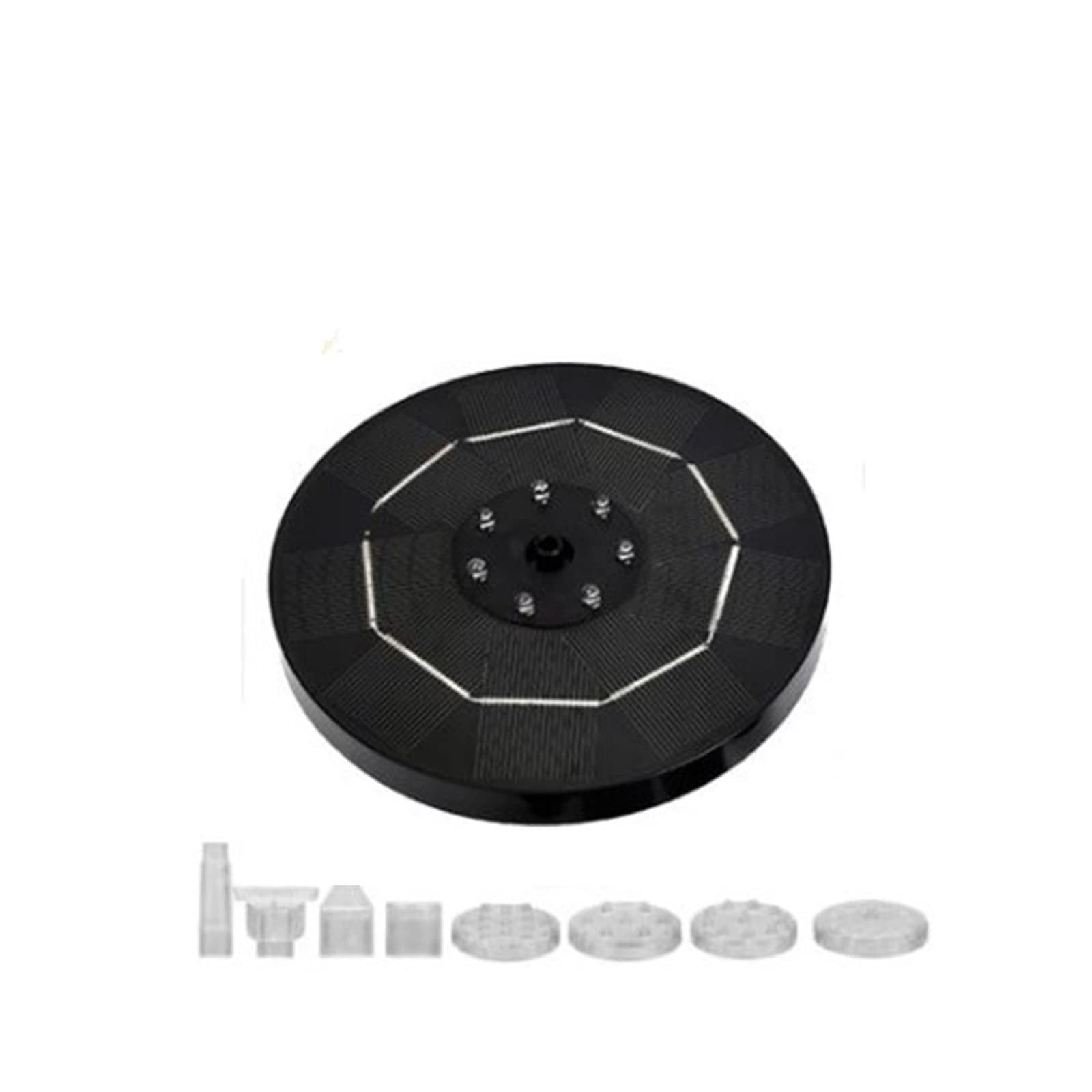 Solar Water Fountain Pool Pond Powered Outdoor Swimming Bird Bath Garden Waterfall Pump Efficient Use Of Energy(3.5W White)