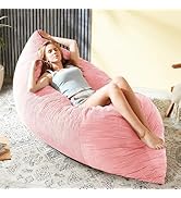 AQUZIN 3 in 1 Big Bean Bag Chair for Adults, Large Giant BeanBag Chairs, Convertible Soft Floor C...