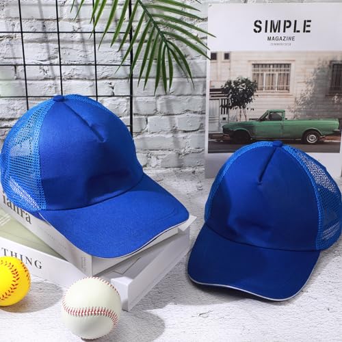 Image of Didaey 50 Pcs Blank Trucker Hats Bulk Unisex Sublimation Hat Baseball Cap Trucker Cap with Adjustable Snapback for Men Women