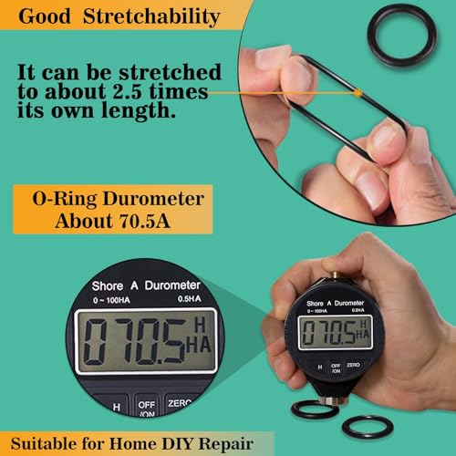 Image of DIANZHU 1020 Pcs O Ring Kit 20 Size Nitrile Rubber O Ring Assortment Set for Car Auto Vehicle Repair Faucet Plumbing Air or Gas Sealing Connections Resist Oil and Heat
