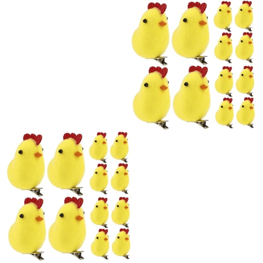 ꫛꫀꪝ【カラフルひよこ】ベビーヘアクリップ　キッズヘアクリップ　ヘアピン ꫛꫀꪝ【カラフルひよこ】ベビーヘアクリップ キッズヘア