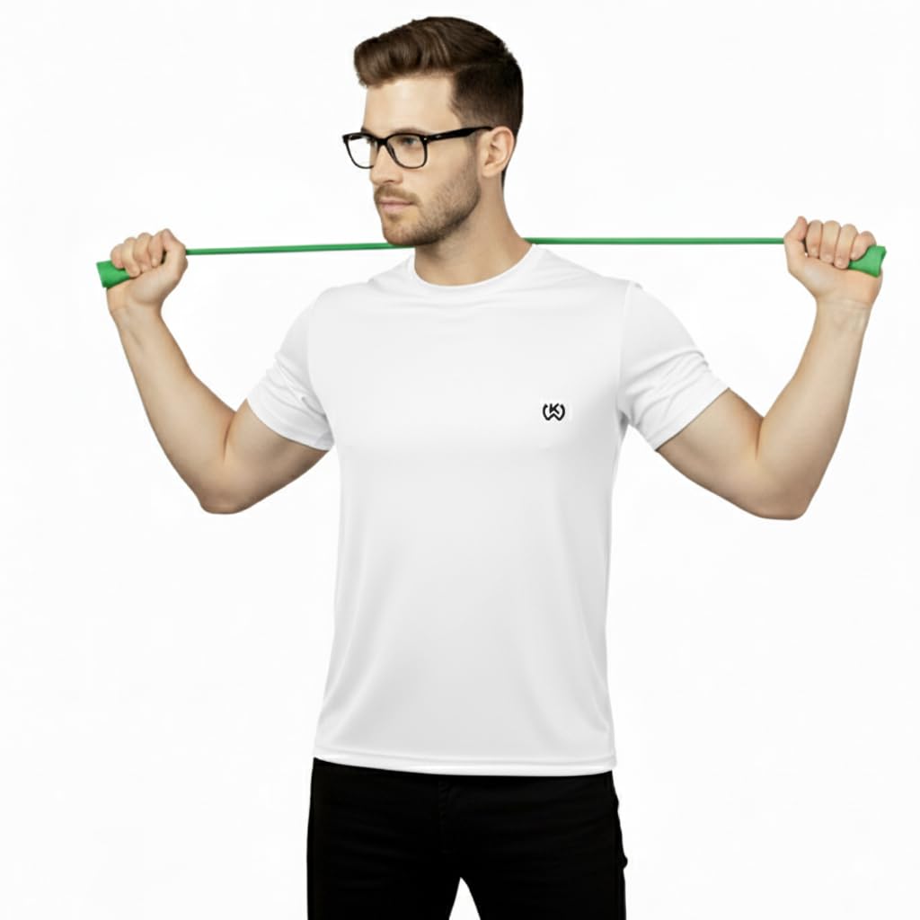KWINGS Mens Round Neck T-Shirt | Solid Design | Regular Fit | Dot Net Polyester Fabric | Sports Wear-picture-25