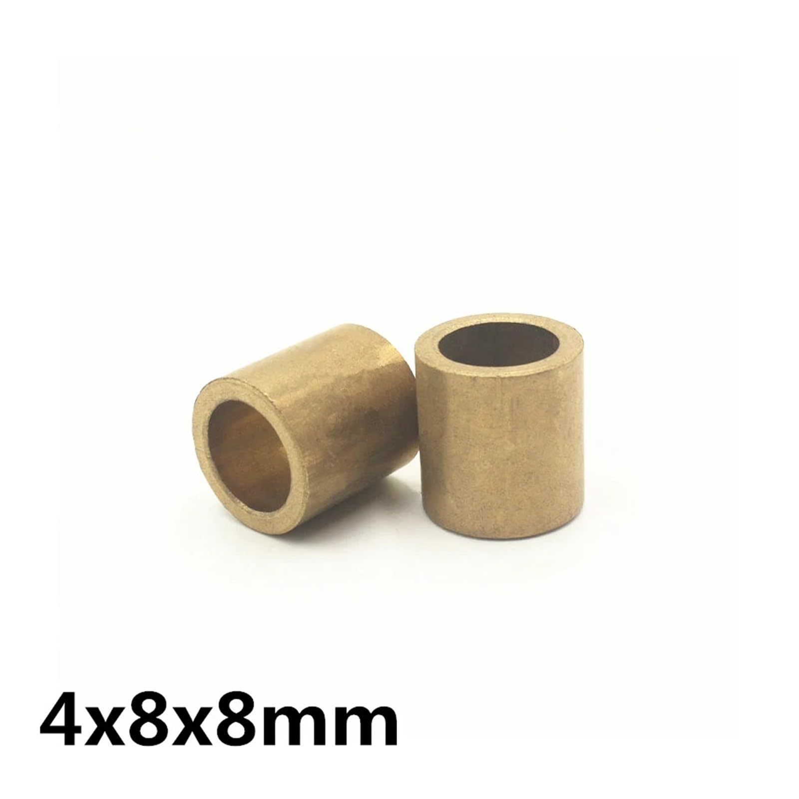 10 pièces bague en laiton 4x8x8mm huile de métallurgie des poudres