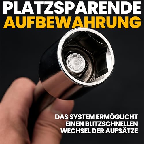 Retoo Radschlüssel Radmutternschlüssel Teleskop Antrieb 17/19mm und 21/23mm Reifenschlüssel Rutschfest Steckschlüssel für Reifenwechsel