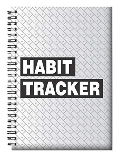Image of AccuPrints wiro Hard bound A5 (6 by 9 inch) wiro Notebook Diary Ruled 200 pages-80 Gsm Paper Pattern-Habit tracker