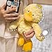 TONGSONG Plush Yellow Duck Stuffed Animal Soft Plushies Huggable Cartoon Yellow Duck Plush Toy Duck Cute Duck Animal Cuddle Gifts for Kids and Lovers 12.6 Inch