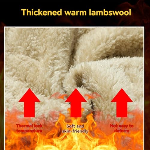 Men's Winter Fleece Pants Sherpa Lined Sweatpants Water Resistant Snow Thermal Pants Joggers Workout Running Sweatpants4