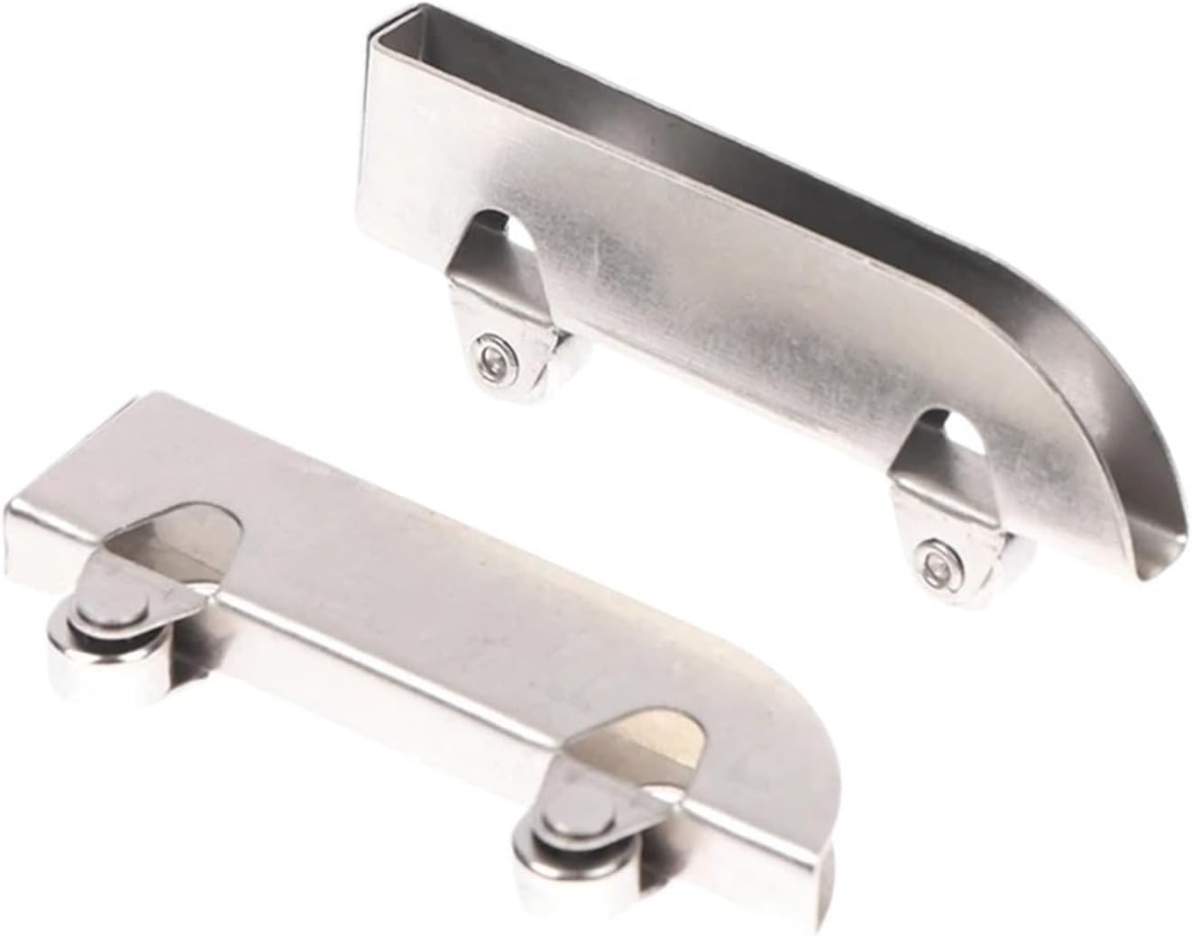 Full Extension Drawer Slides 4pcs Stainless Steel Pulley 5mm Glass Sliding Door Wheel Clamp Track Roller Runner