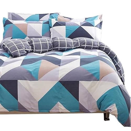 Edredom Casal Dupla Face Estampas Variadas 1 Peça (Floral) e (Geometrico) (Geométrico)