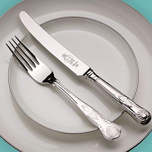 Kings Pattern 44 pezzi in acciaio inox mensa di posate - Made in Sheffield by Legacy Silverware