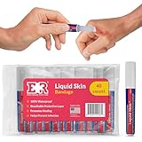 Liquid Bandage for Skin – Waterproof Skin Glue for Wound Closure, Flexible Liquid Barrier with Non-Sting Formula – Long-Lasting Liquid Bandage - 40 Count