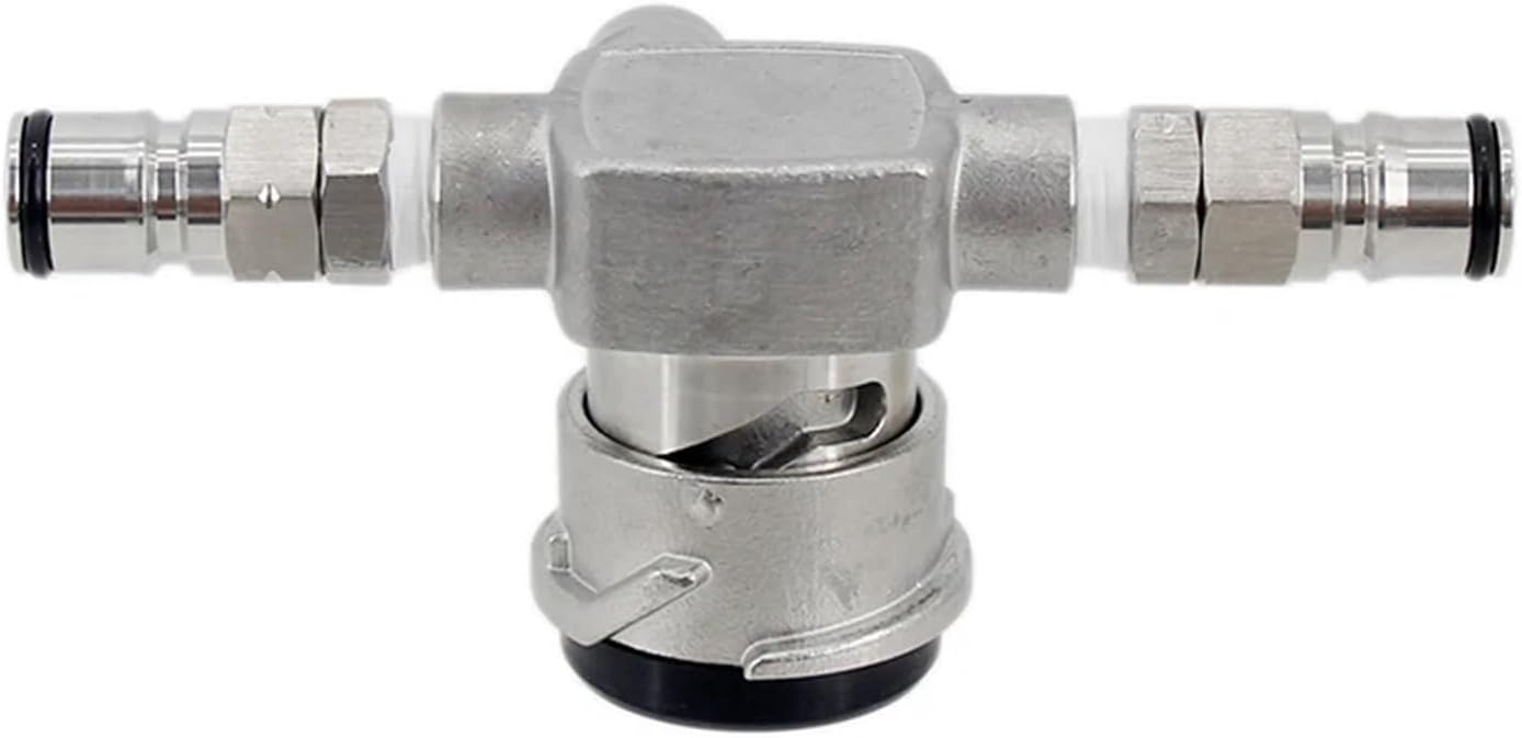 Low Profile Keg Coupler - Stainless Steel 304 Ball Lock Gas Beer Post for Homebrew Kegerator - Space Saving Type D & Type S Valve(Type D)