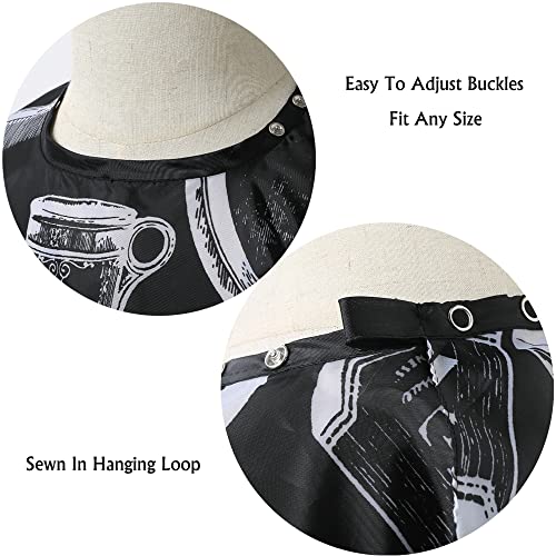 image for Borogo Professional Hair Cutting Cape with Neck Duster Brush, Salon Ba