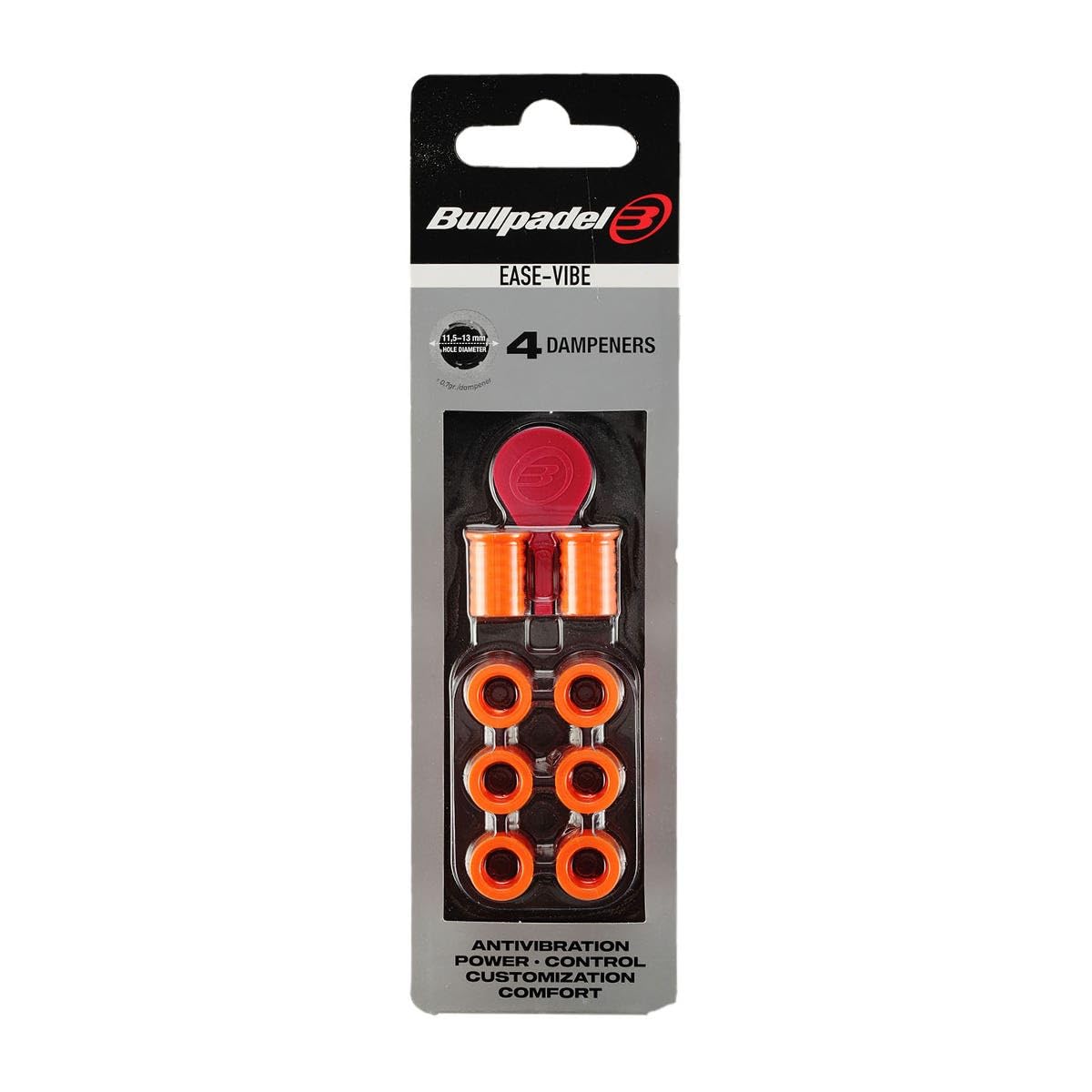 Bullpadel Blister (4 PCS) Ease Vibe Anti-Vibrator Orange
