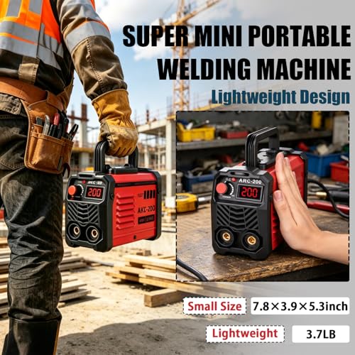 Hpoouo 200Amp Mini Stick Welder
