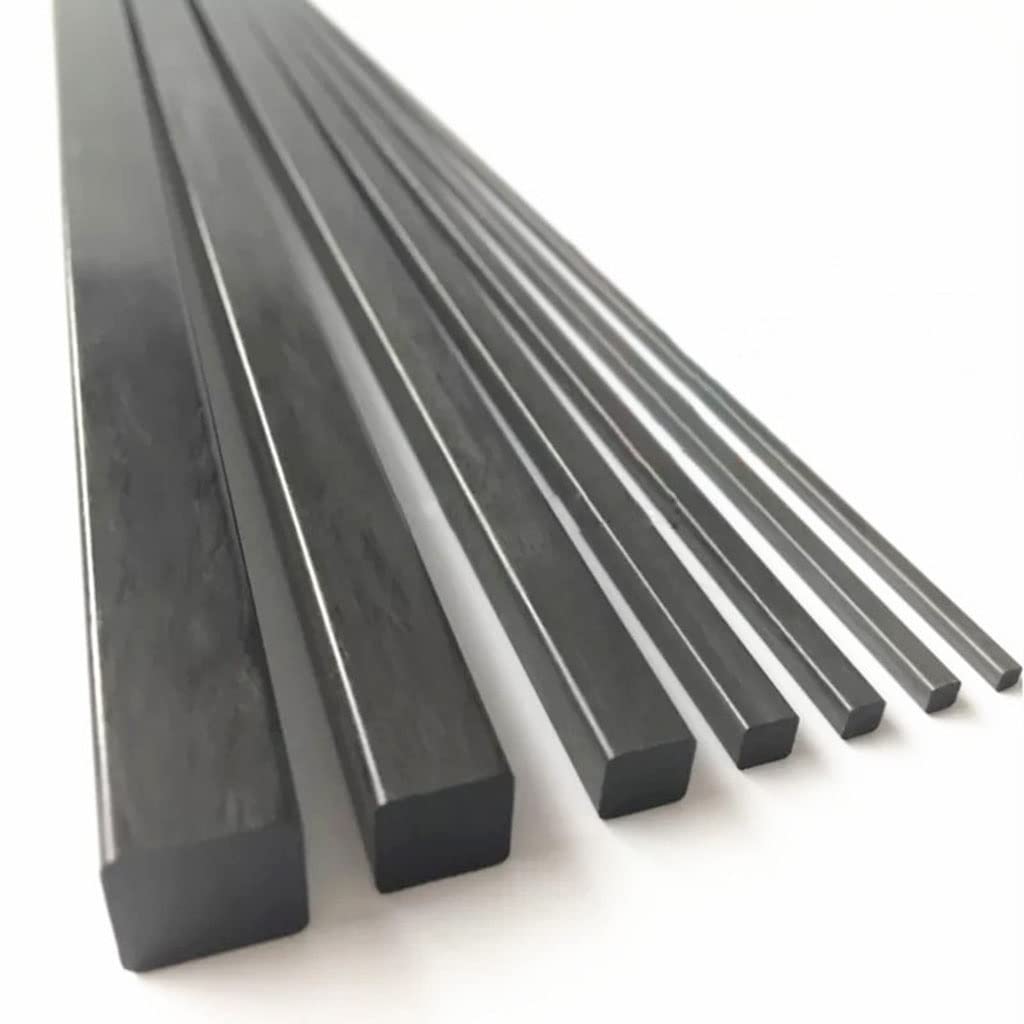 Pręty kwadratowe z włókna węglowego 500 mm, średnica 2-10 mm Pultrudowane pręty CFRP do majsterkowania, latawców, RC(5pcsx6mm)