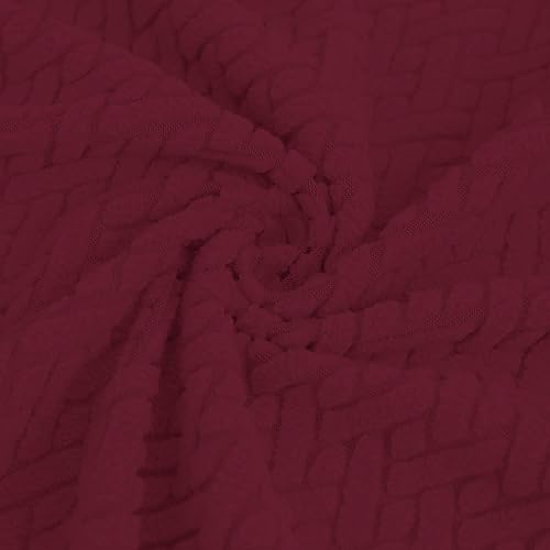 Vista 32 de Easy-Going Funda de sofá reclinable de jacquard elástico, suave de 4 piezas, con lazo elástico, protector de muebles lavable para niños, mascotas