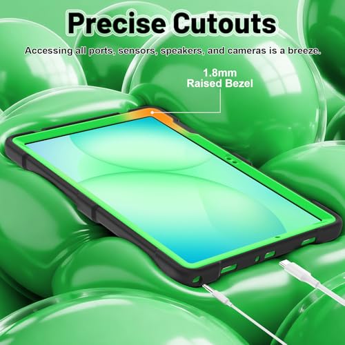 Étui robuste pour Samsung Galaxy Tab A9+ anti-chute avec support de visionnage