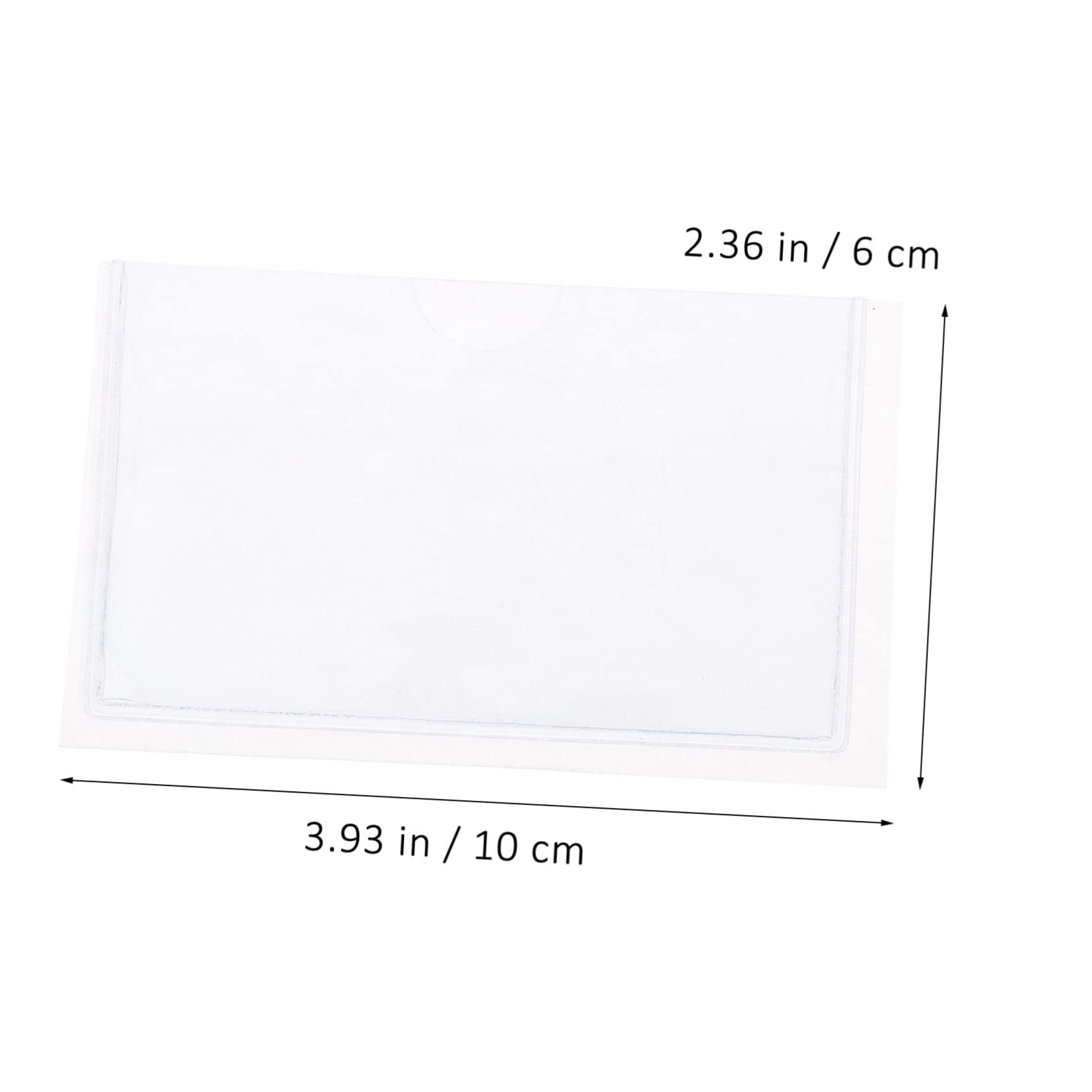 ULTECHNOVO Busta Trasparente Con Logo Da 50 Pezzi Tasche Adesive Trasparenti Buste Per Carte Di Plastica Buste Per Documenti Trasparenti Protezioni Per Documenti Porta Carte