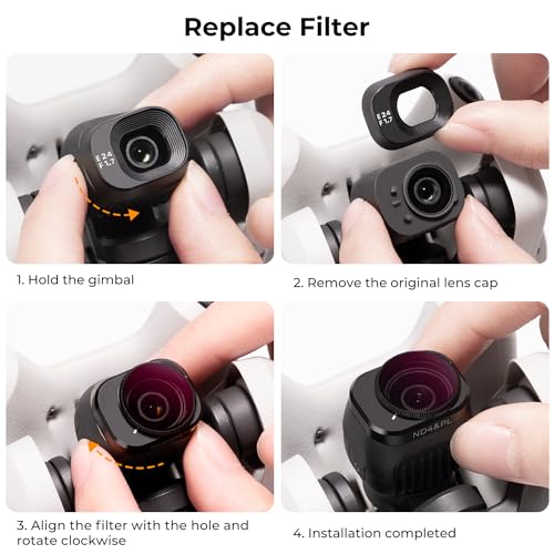 Image of K&F CONCEPT 3Pack ND /PL Filter Compatible with DJI Mini 4 Pro