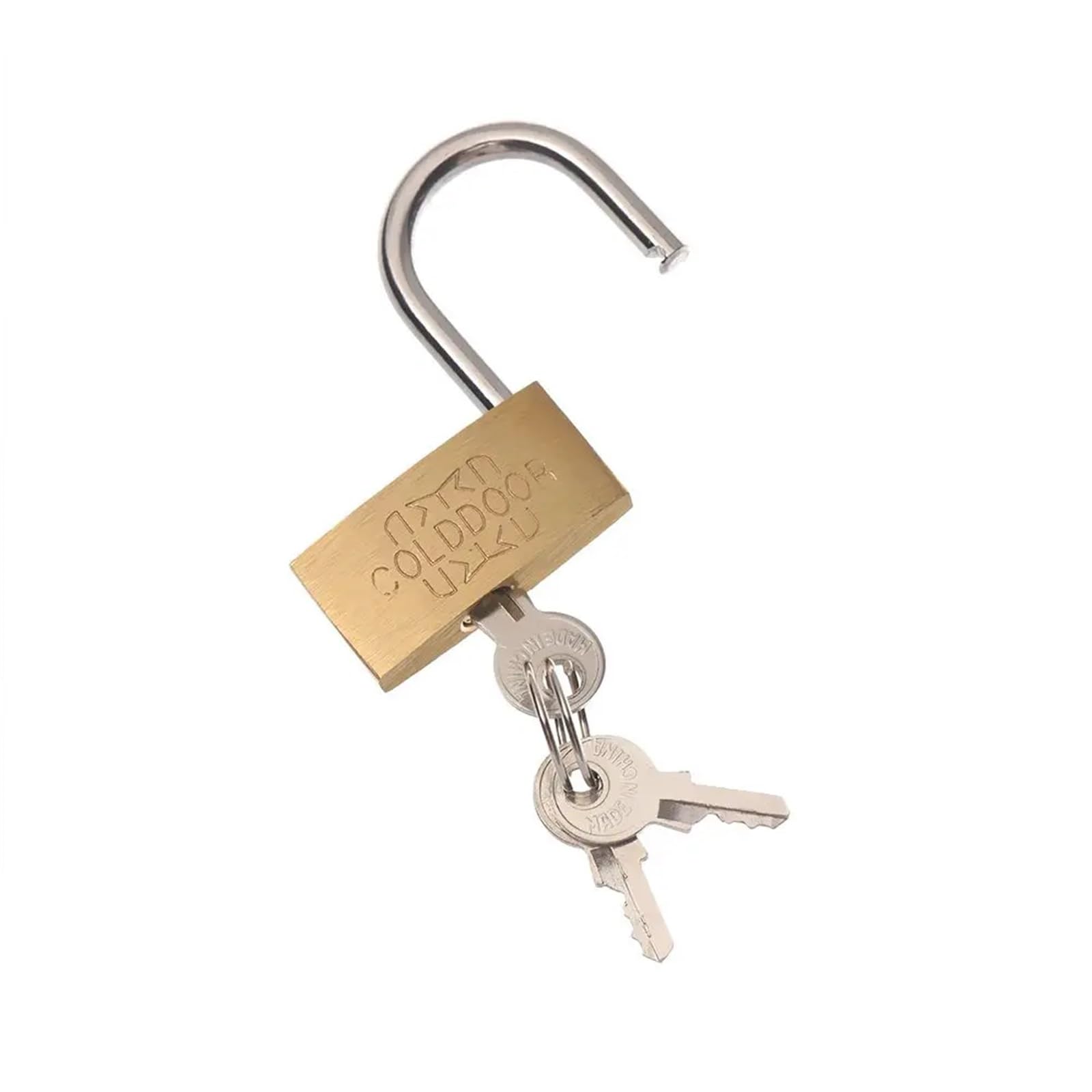 Cadenas anti ouverture sac à dos mini modèle en laiton à clé