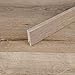 TRECOR® Listwa przypodłogowa winylowa, wodoodporna, klejona, wysokość: 60 mm, głębokość: 19 mm, 1 sztuka o długości 240 cm (listwa przypodłogowa | 1 sztuka, dąb rustykalny)