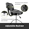 TENTOTEN Drum Throne with Backrest Drum Chair, Portable Removable Drum Throne Seat Motorcycle Style Hydraulic Drum Stool for Adults with Adjustable Backrest & Memory Foam (Black) #4
