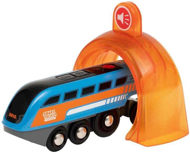 BRIO engine entering Sound Action Tunnel
