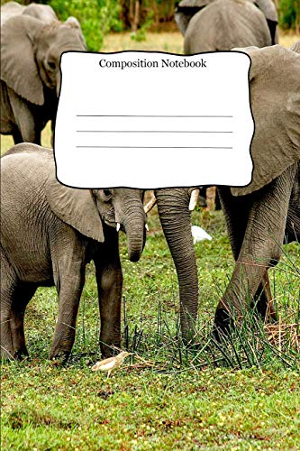 Composition Notebook: Elephant Theme Cover For School Kids that Practice Creative Writing