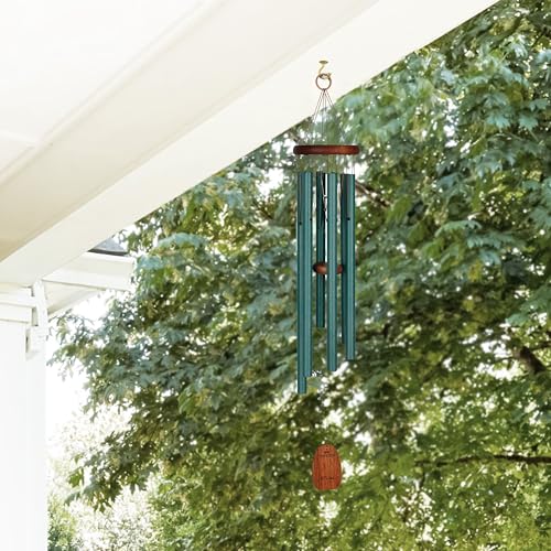 Woodstock Wind Chimes for Outside, Garden, Patio, Porch and Outdoor Decor (32") Pachelbel Canon Chime Green Wind Chime Gifts (PCCG) - Thumbnail 2