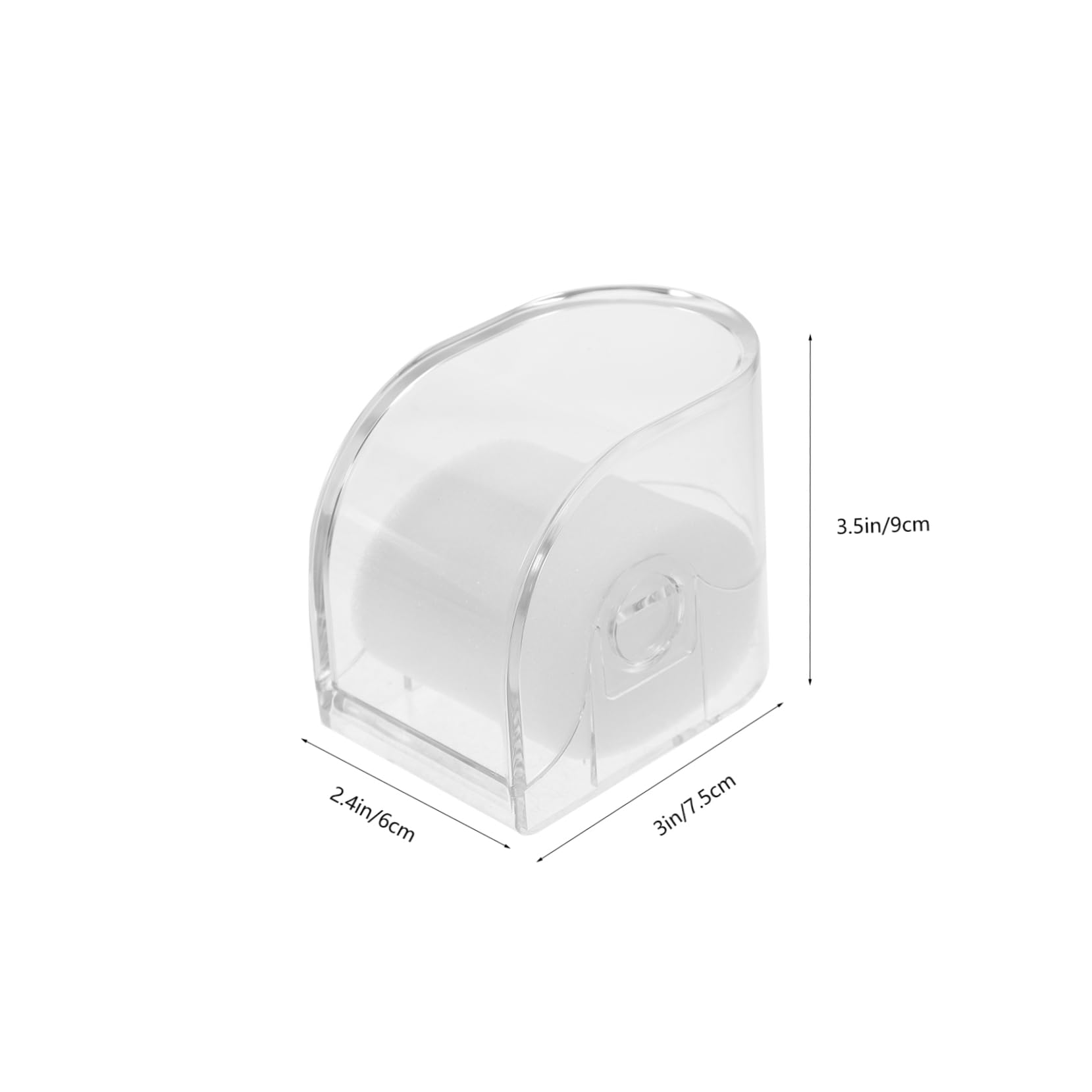WRITWAA 2Pcs Transparent Watch Storage Case Compact Watch Display Organizer with Sponge Holder Sturdy Watch Container for present Packaging and Safe Storage