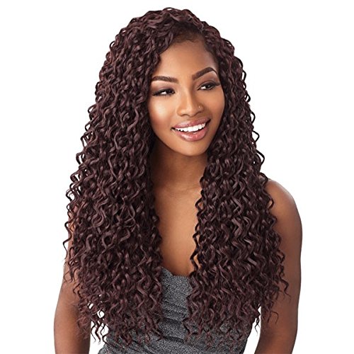 Sensationnel Lulutress Crochet Braiding hair - DIY hair style crochet braids hair extensions Kanekalon flame retardant synthetic precurled Locs and Twists - disco curl 18 (1B)