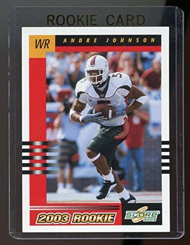 2003 Score Andre Johnson Houston Texans Rookie Card - Mint Condition Ships in a Brand New Holder