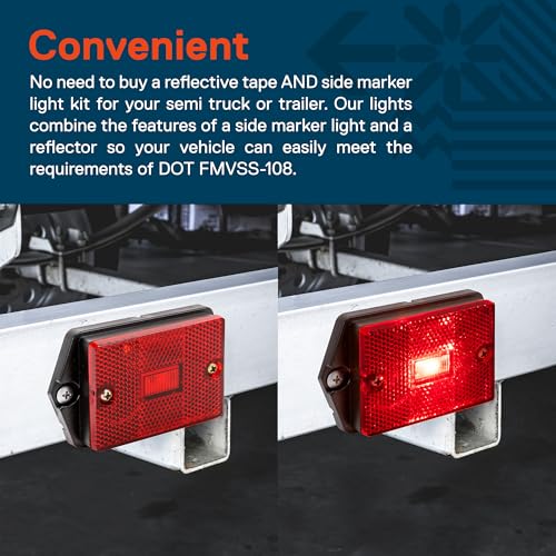 Feux LED rouges TRUE MODS pour remplacer les ampoules grillées de grande remorque