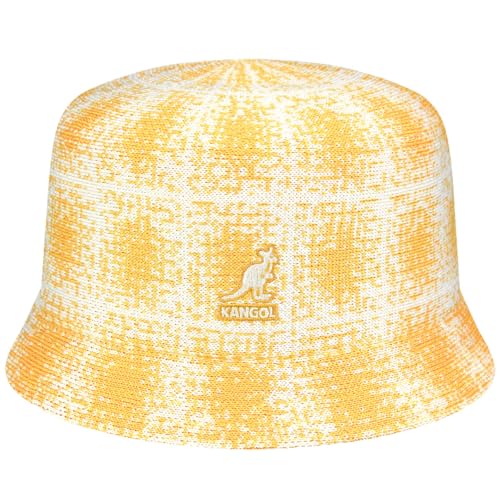 Kangol Grunge Plaid Bin Fischerhut Stoffhut Anglerhut Sommerhut Sonnenhut Damen - Sommer Frühling-Sommer - L (58-59 cm) gelb