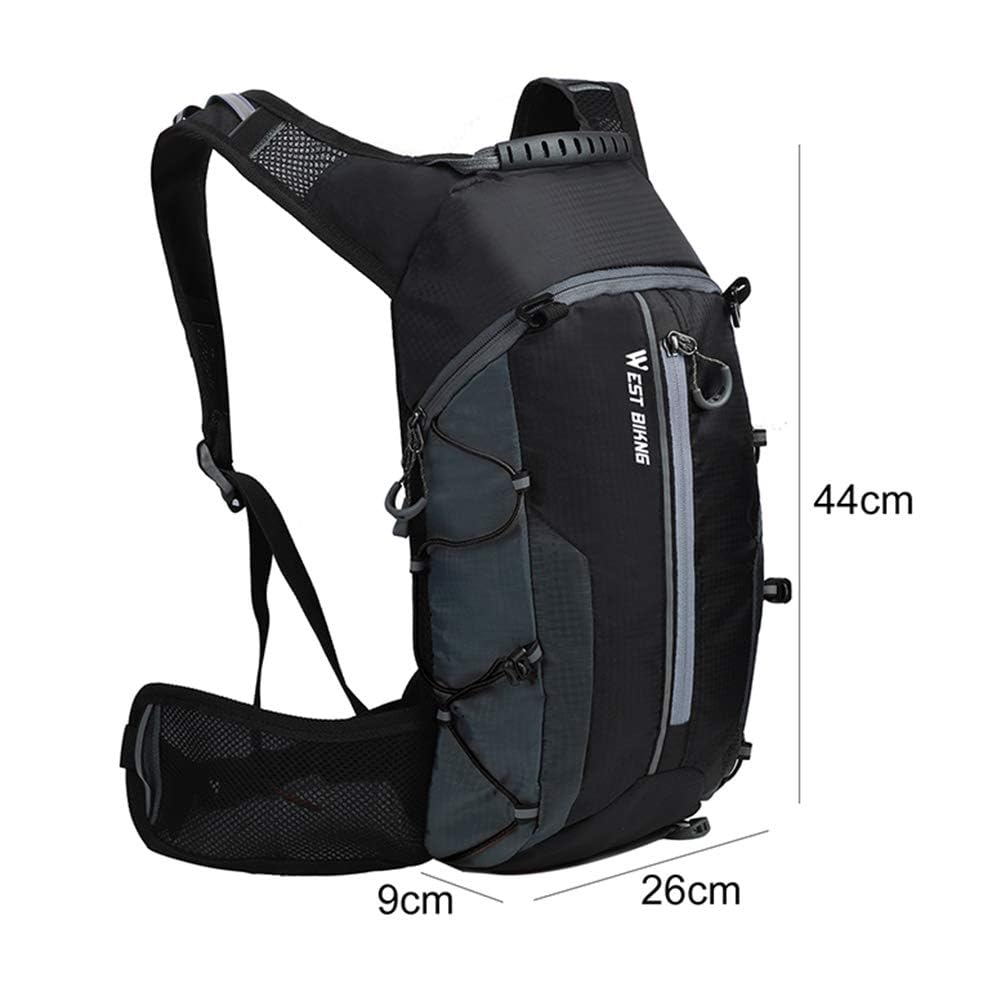 belupai - Mochila impermeable, ideal para ciclismo, escalada y montañismo, transpirable, 10 l, ultraligera, perfecta para hidratación, 191008XA04-3-1030-1538301101, verde