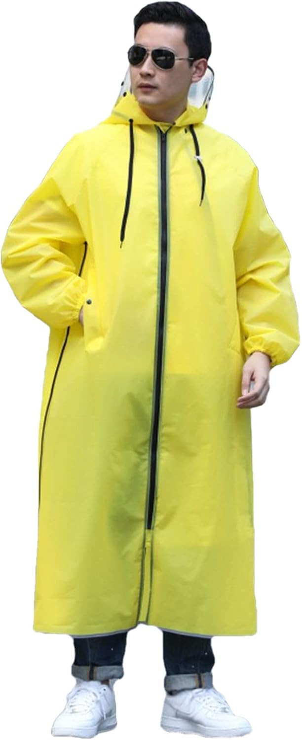 Rain Cape, Multifunctional Rain Poncho for Outdoor Activities, Hooded Rain Jacket for Camping Cycling Hiking