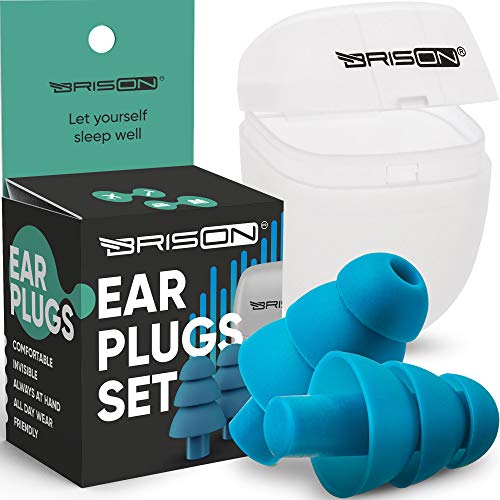 Premium Concert Ear Plugs - High Fidelity Sound Blocking Noise Cancelling Earplugs - Motorsport Motorcycles Concerts Musicians Working with Safe Elegant Case