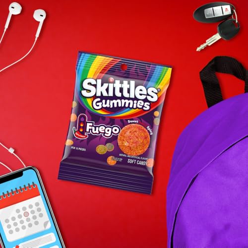 SKITTLES Gummies Fuego Sweet and Spicy Gummy Candy Bag 5.8 Oz Bulk 12 Pack - image 4