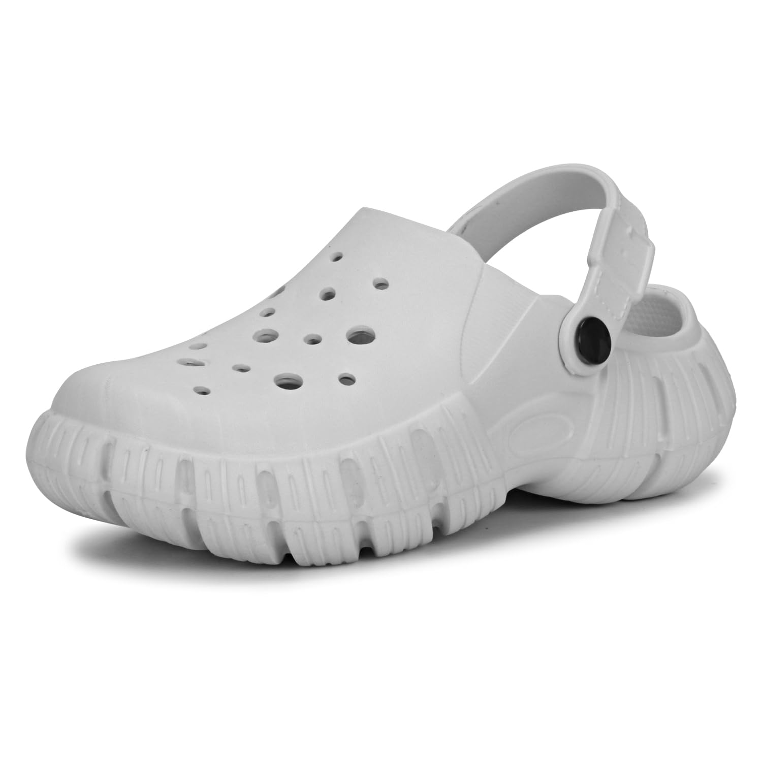 Kraasa Womens Classic Clogs/Sandals with Adjustable Back Strap for Adult | Stylish & Anti-Skid | Comfortable & Light Weight | Waterproof & Everyday Use Mules for Women Grey UK 8 (B0DDNQCMH4) Amazon Price History, Amazon Price Tracker