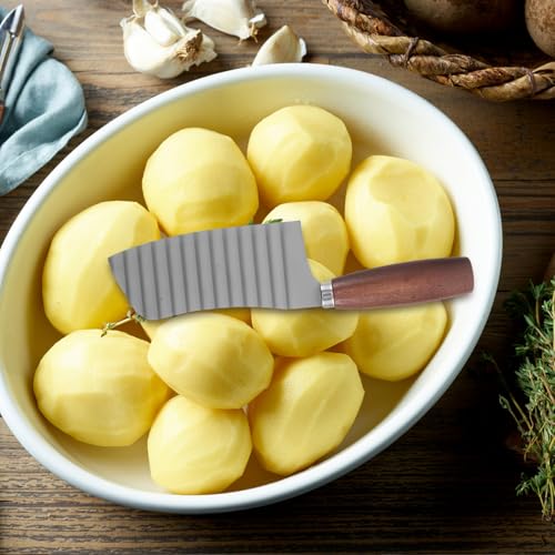 Herramienta de Corte Ondulado Acero Inoxidable con Mango de Madera miniatura 6
