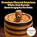 Red Head Barrels - 5 L Premium Oak Barrels for Aging Whiskey, Wine, Rum, Scotch, and More, Ideal for Whiskey Barrel or Wine Barrel, American Charred Oak Barrel for Bourbon, Tequila & Brandy