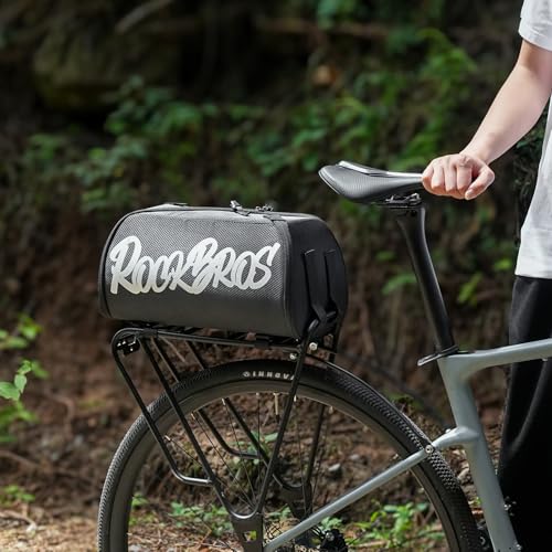 ROCKBROS One-Piece Folding Bike Rear Rack Bag 12L/15L with Strap - image 6